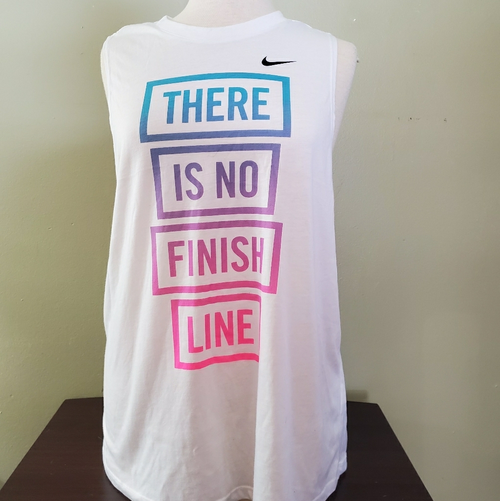 Nike white tank
